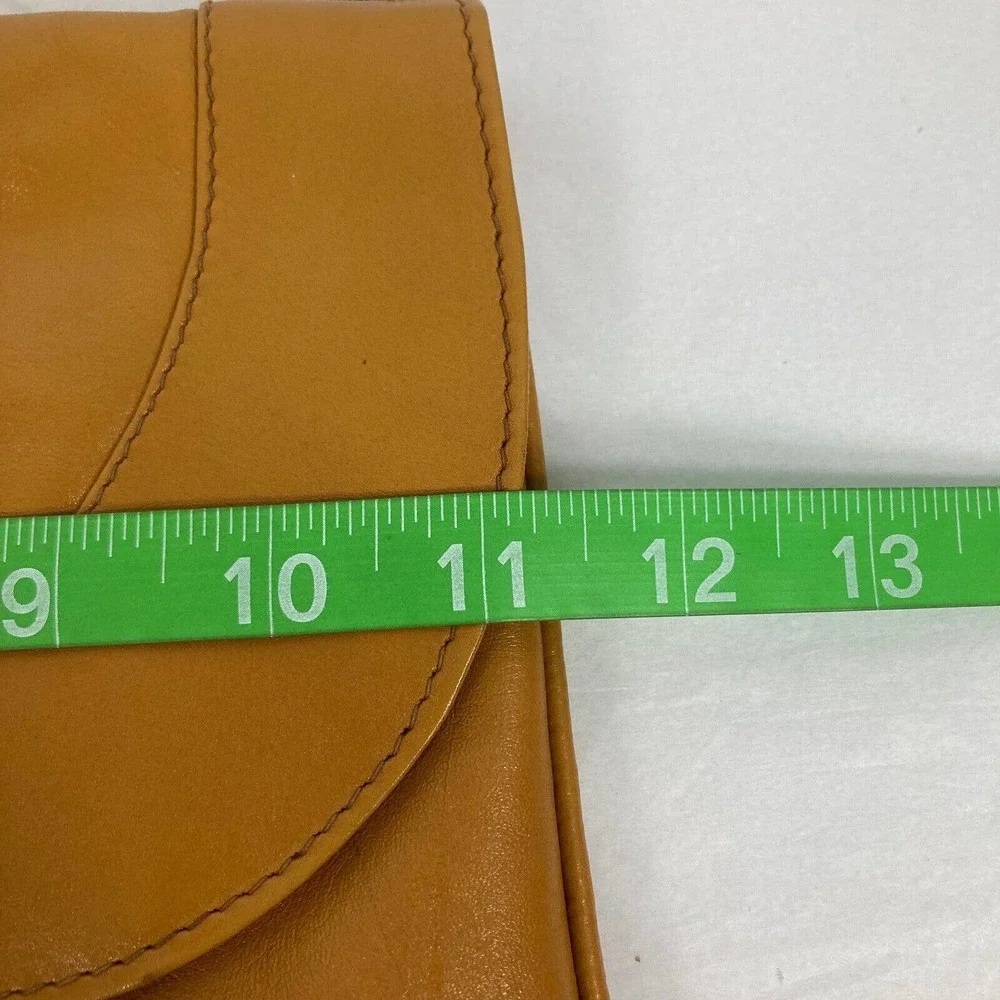 Dimensions‎ Purse Womens Beige Tan Leather Rectangle Medium Handmade Clutch Bag